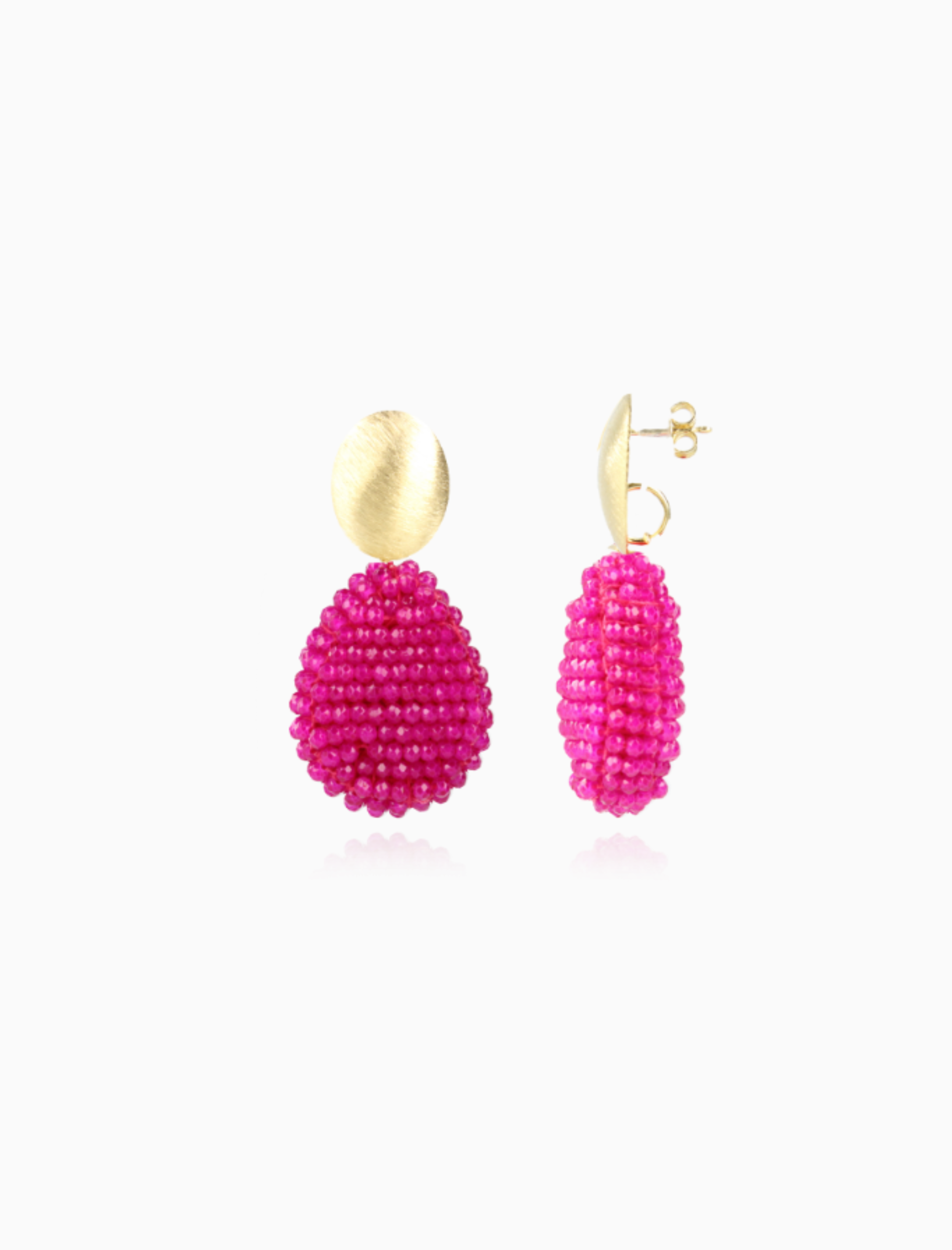 Fuchsia Ohrringe Loulou Closed Drop M