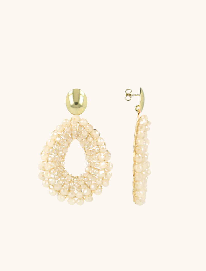 Beige Oorbellen Babs Open Droplott-theme.productDescriptionPage.SEO.byTheBrand