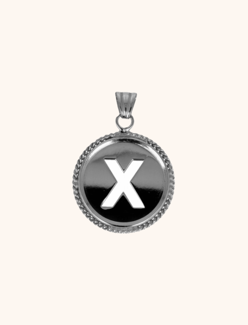 Zilveren Initial Medallion pendantlott-theme.productDescriptionPage.SEO.byTheBrand