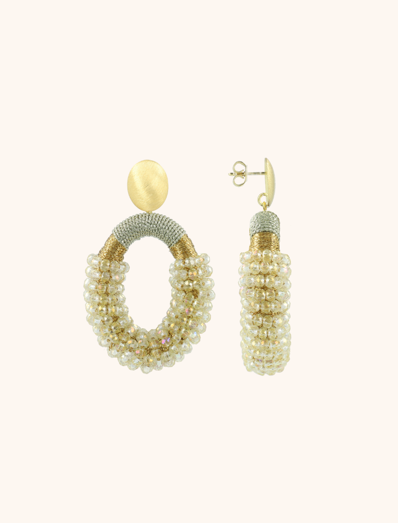 Ivory Earrings Yara Oval M