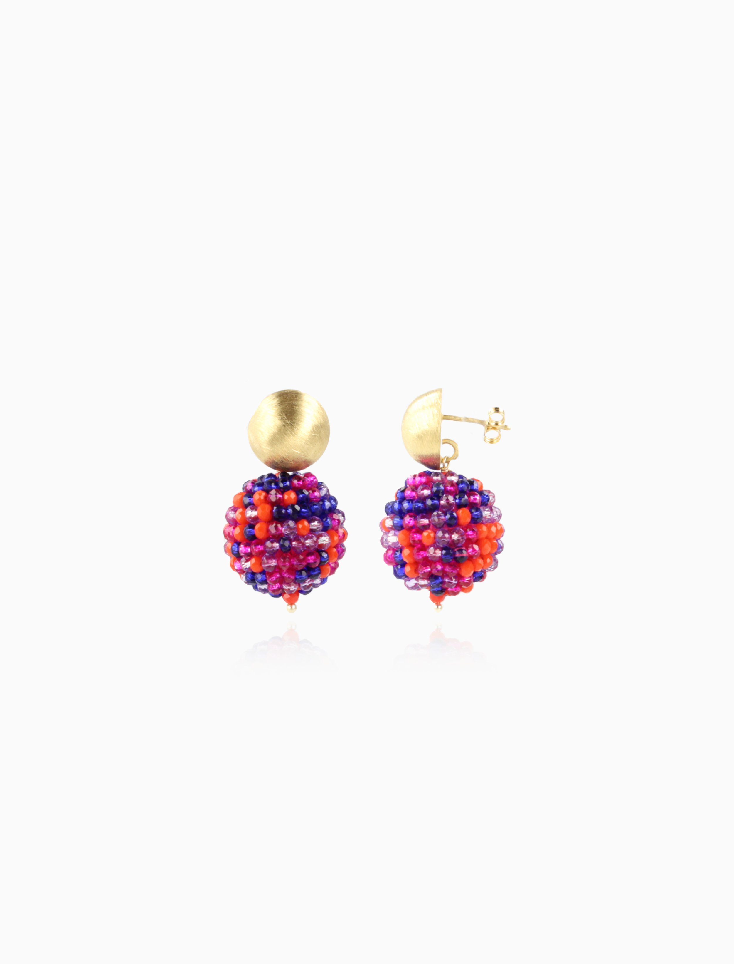 Mixed Royal Blue Earrings Lexi Globe L