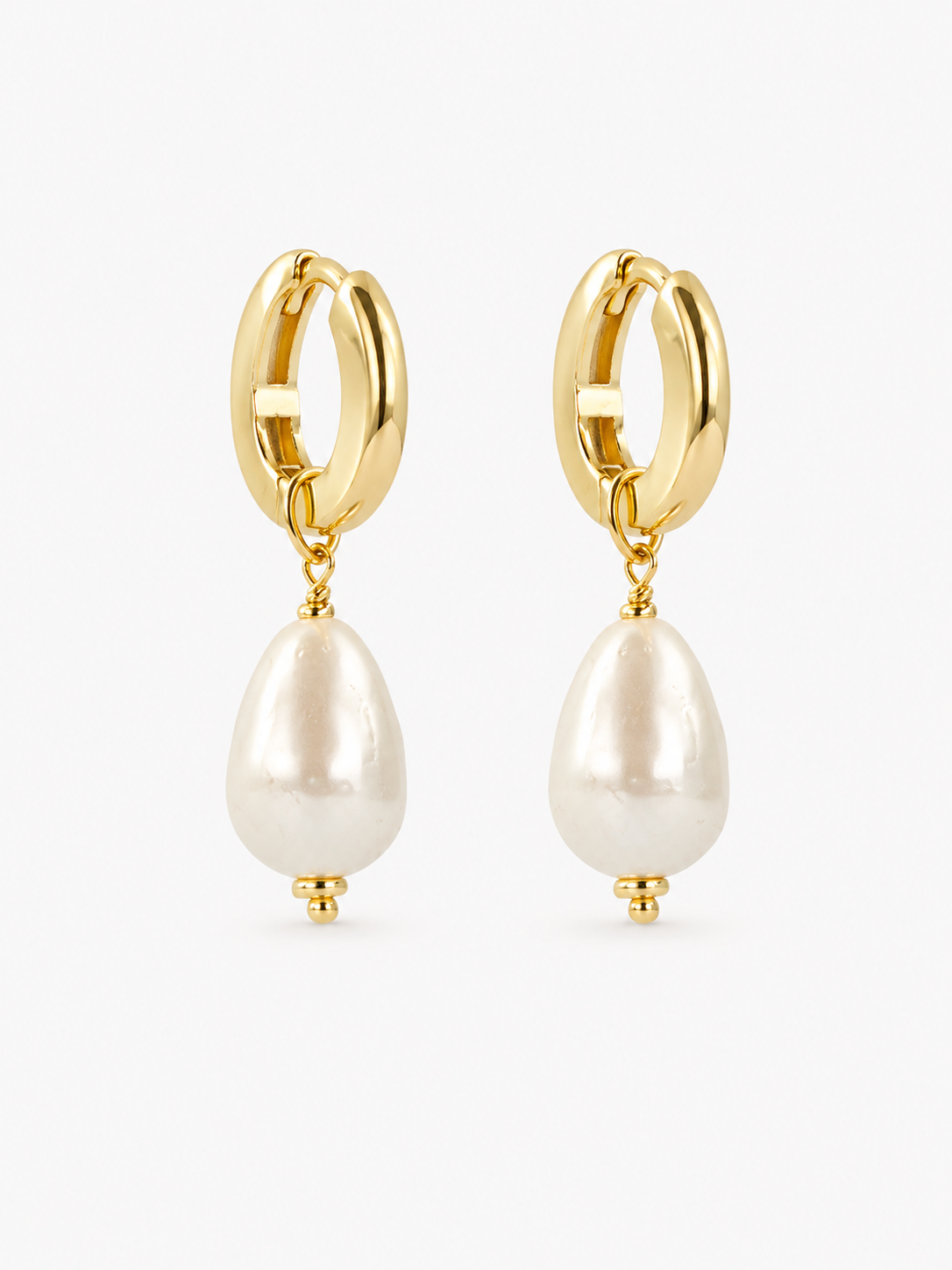 Brass - Gold Drop Small Pearl