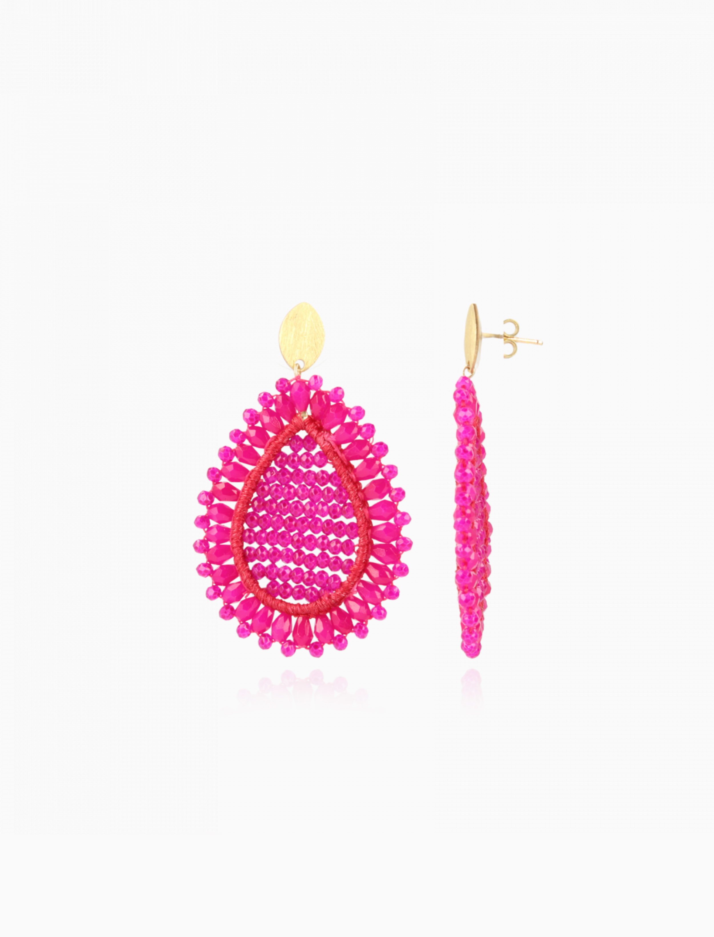 Fuchsia-Ohrringe Lotta Drop M
