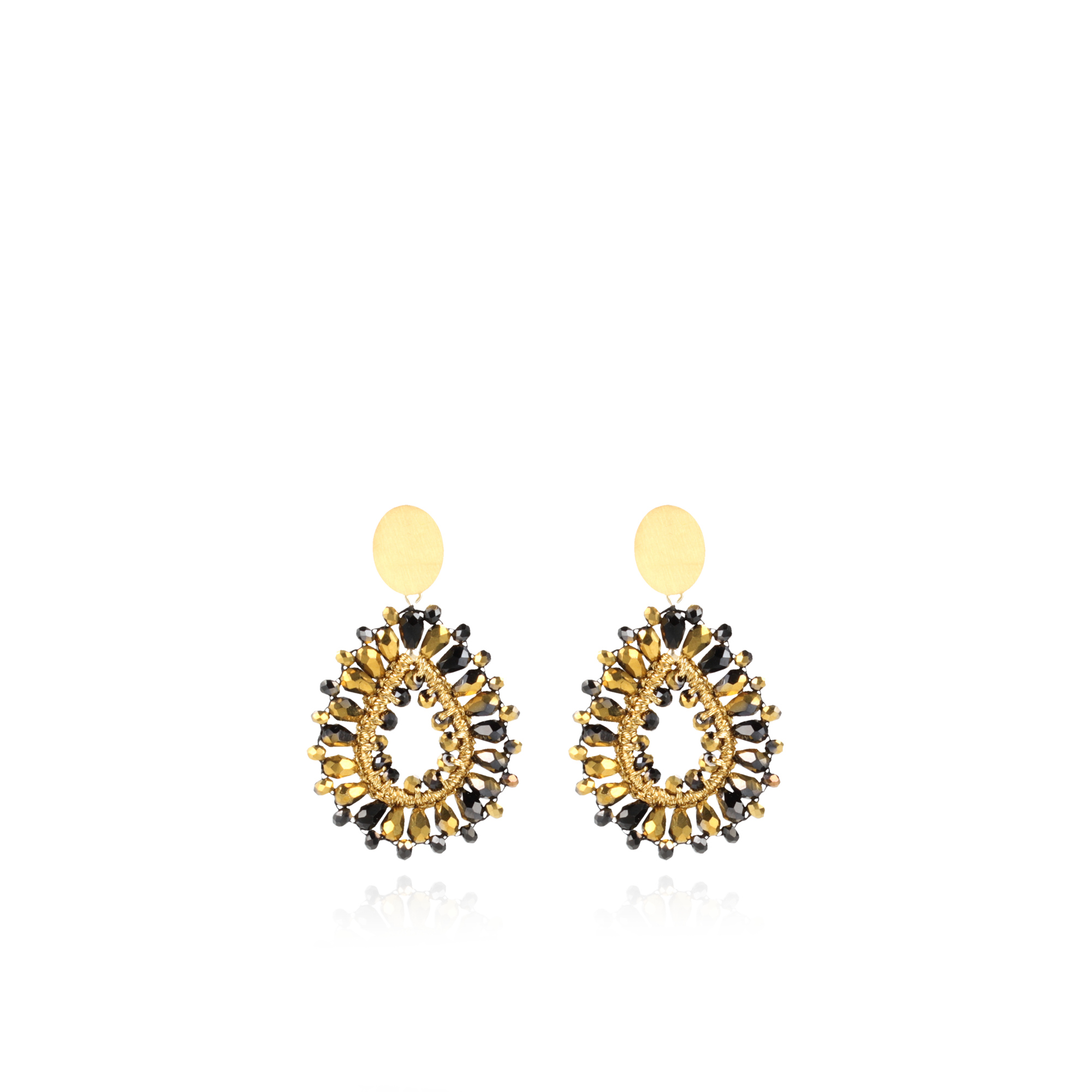 Gold-coloured Earrings Robin Silk Drop S