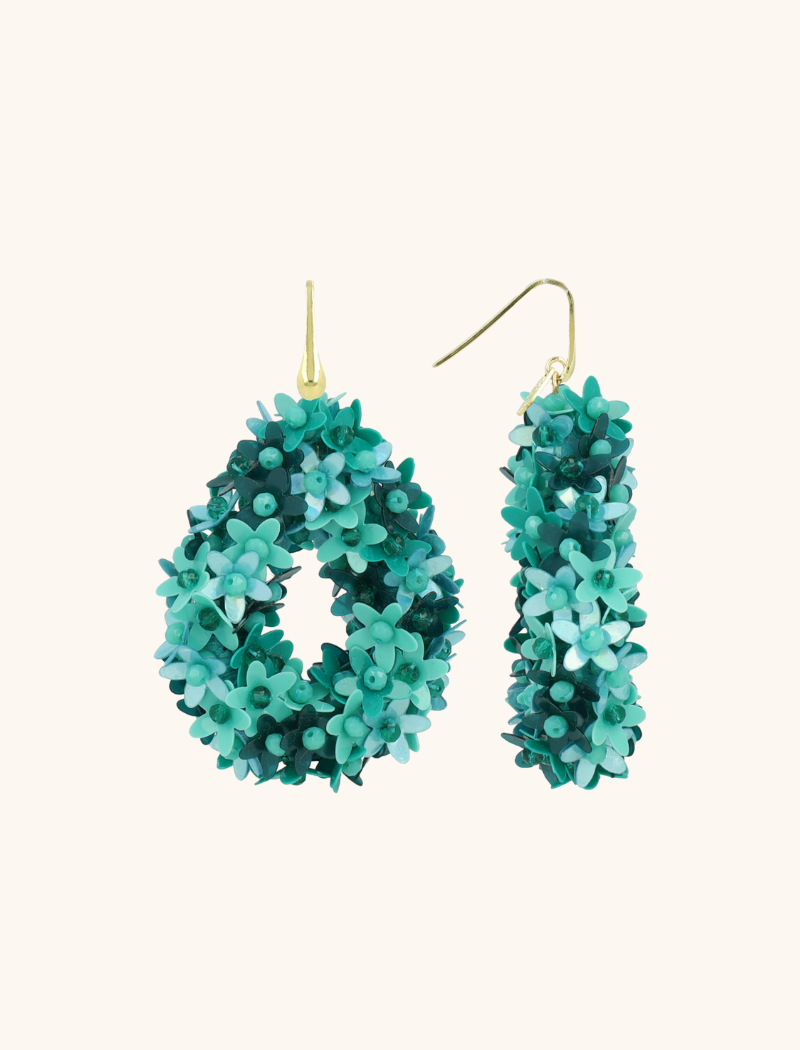 Turquoise Oorbellen Amal Flower Drop Llott-theme.productDescriptionPage.SEO.byTheBrand