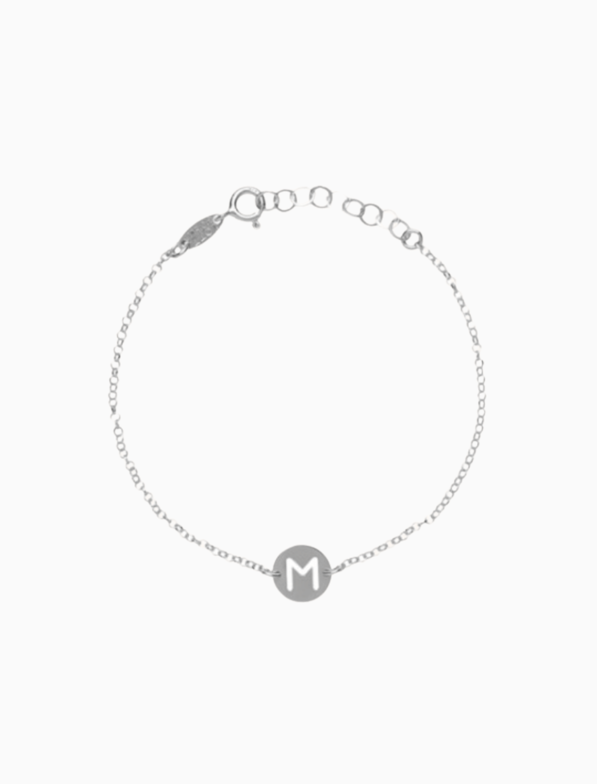 Zilveren armband Initial klein