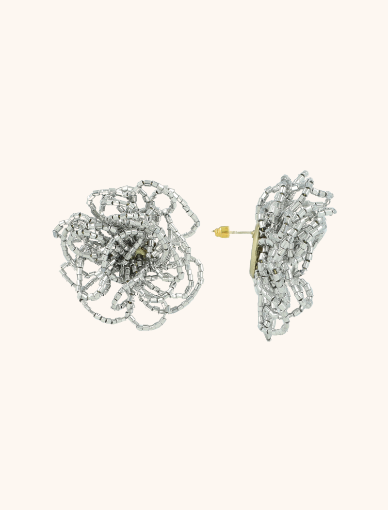 Zilveren Oorbellen Knotted Earring L Maerle