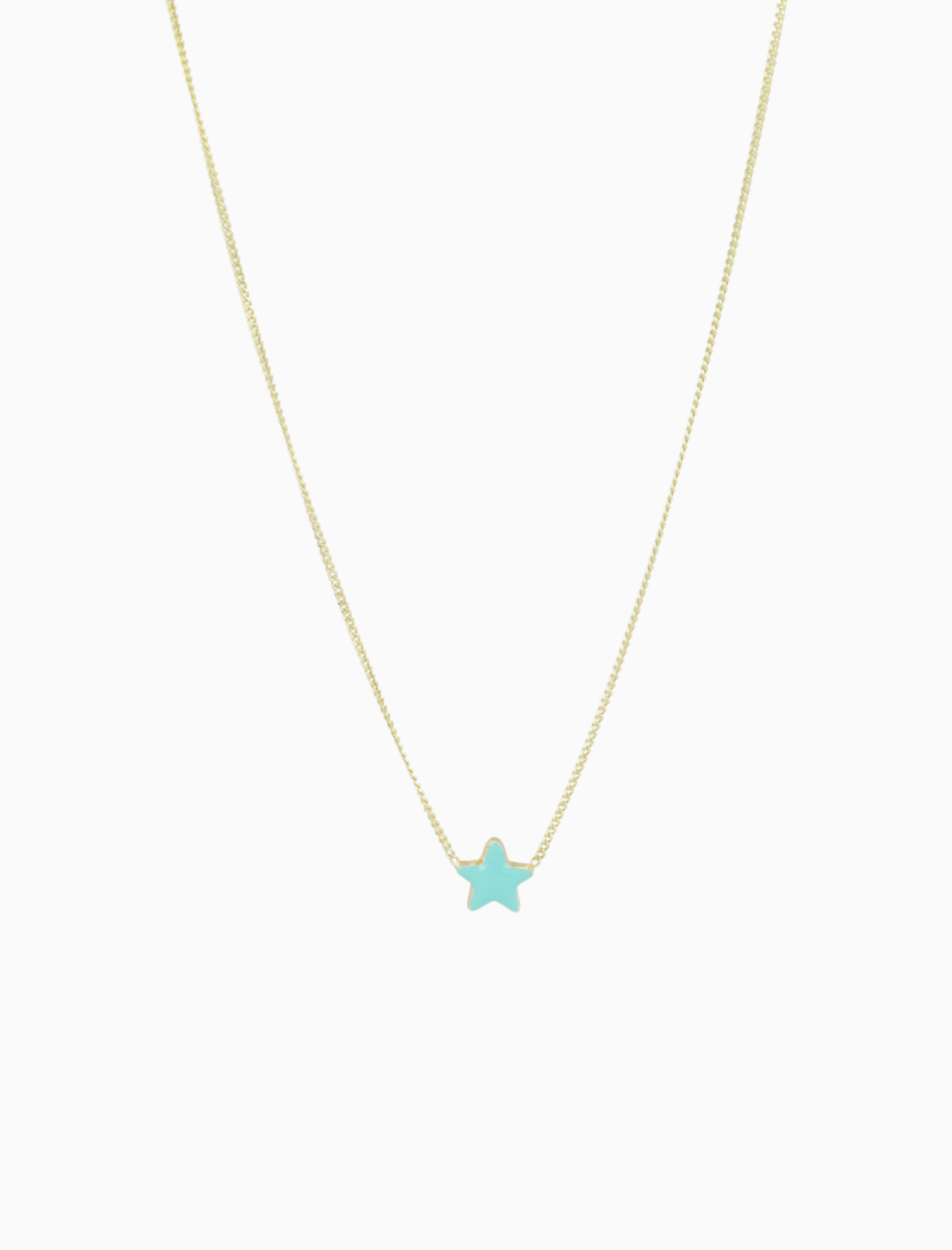 Symbool ketting ster turquoise