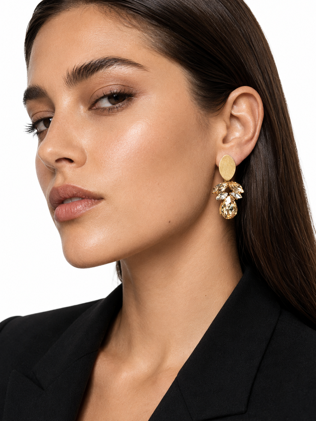 Brass - Gold PE Flower Drop M Multi Honey