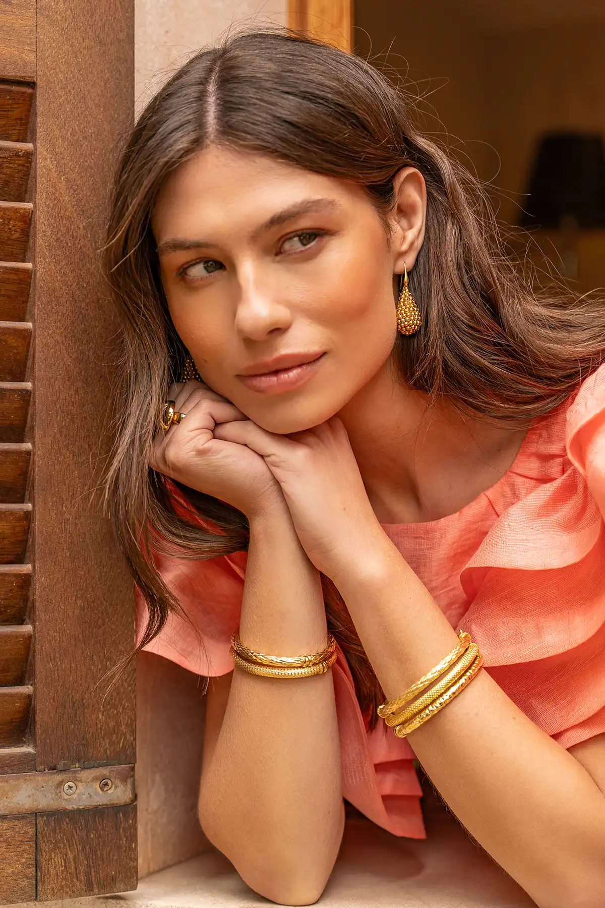Gold-Ohrringe Amy Cone S