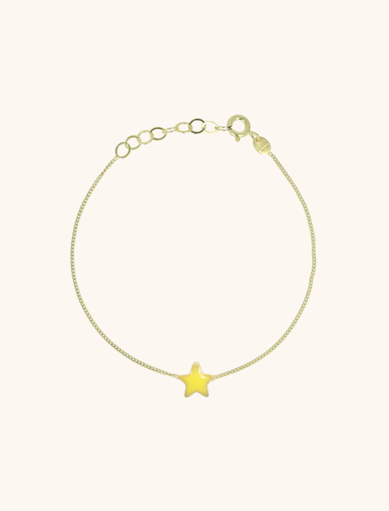 Symbol bracelet star enamel yellow