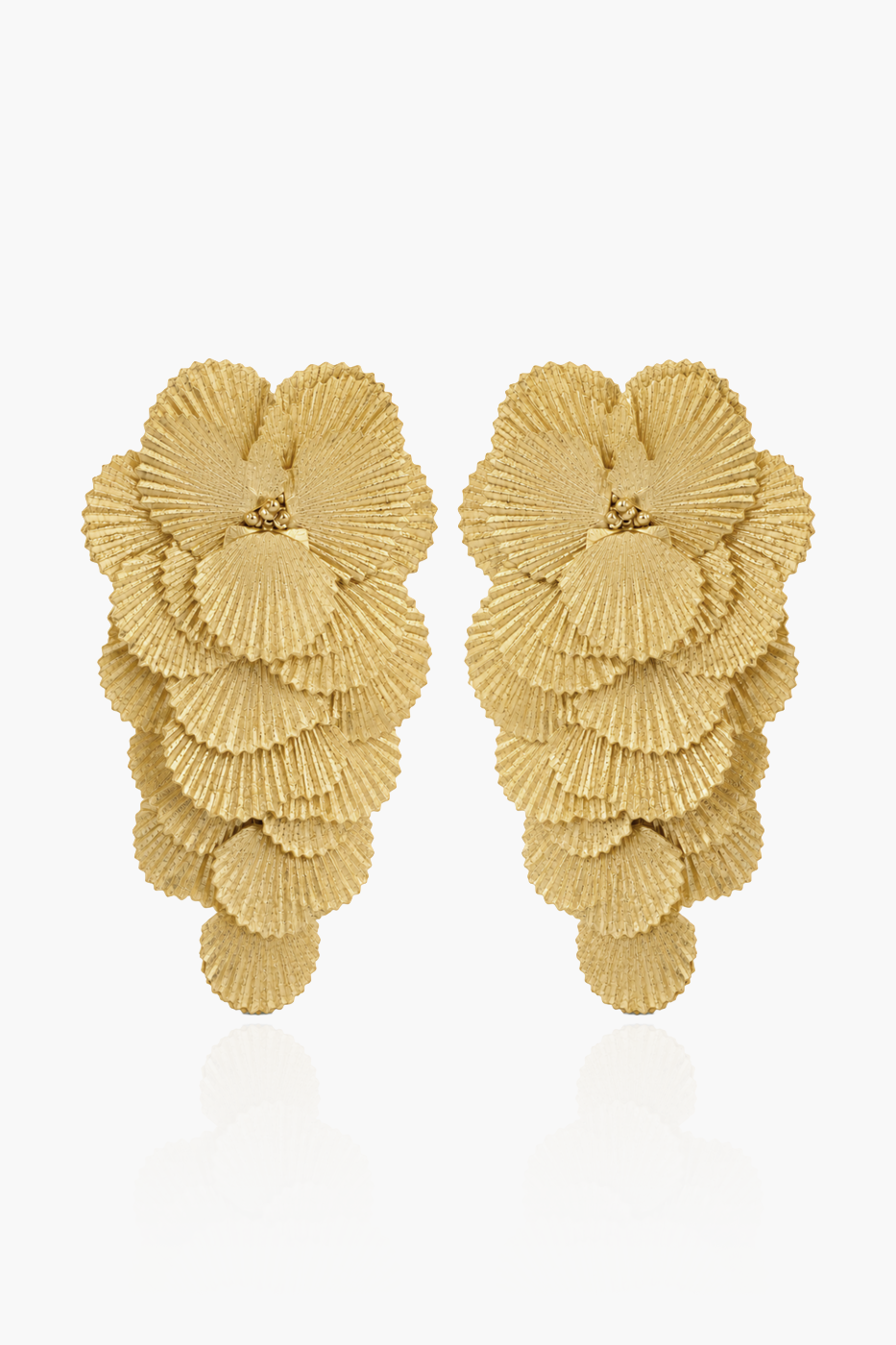 Honey Gouden Oorbellen Charlize Shell Rain