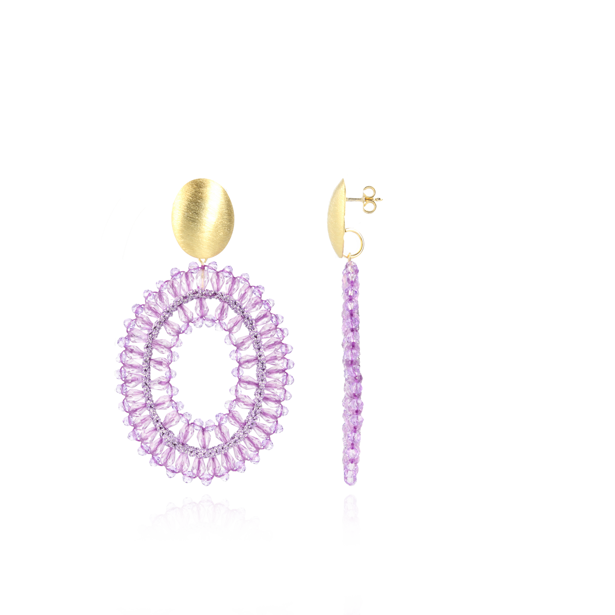 Purple Earrings Oval Noa Llott-theme.productDescriptionPage.SEO.byTheBrand