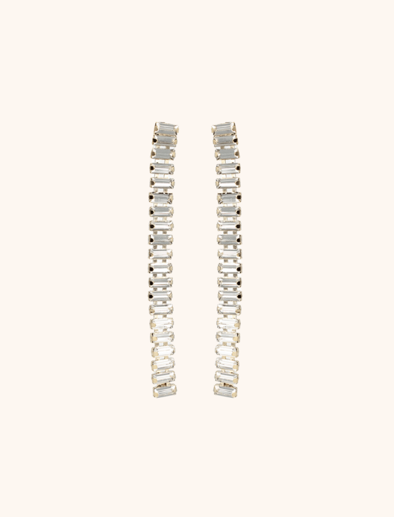 Strass earrings mosa single waterfall crystal 