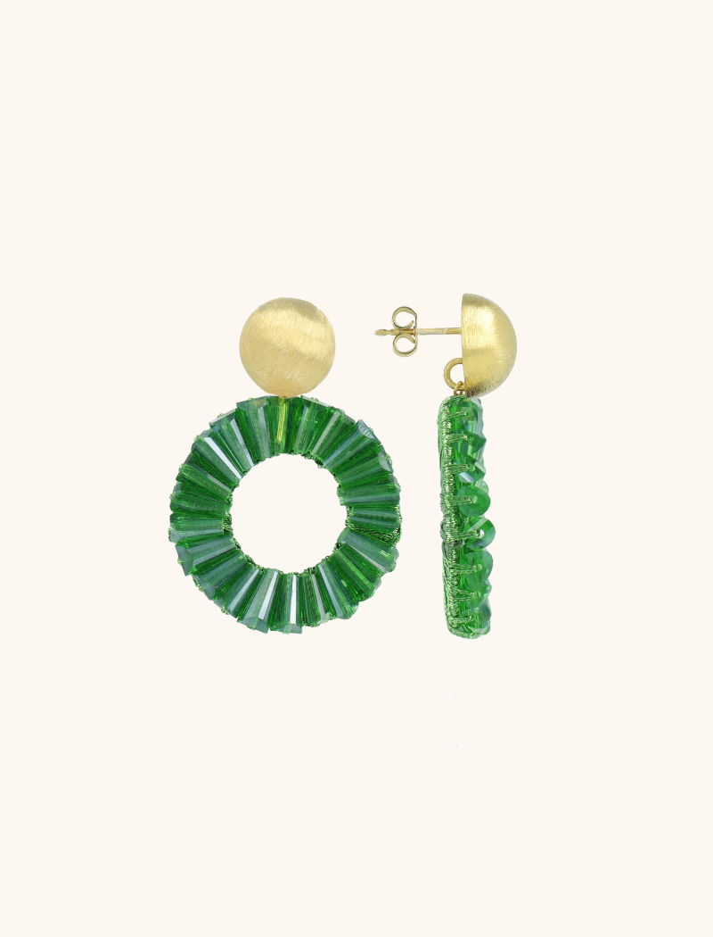 Green Earrings Danee Circlelott-theme.productDescriptionPage.SEO.byTheBrand