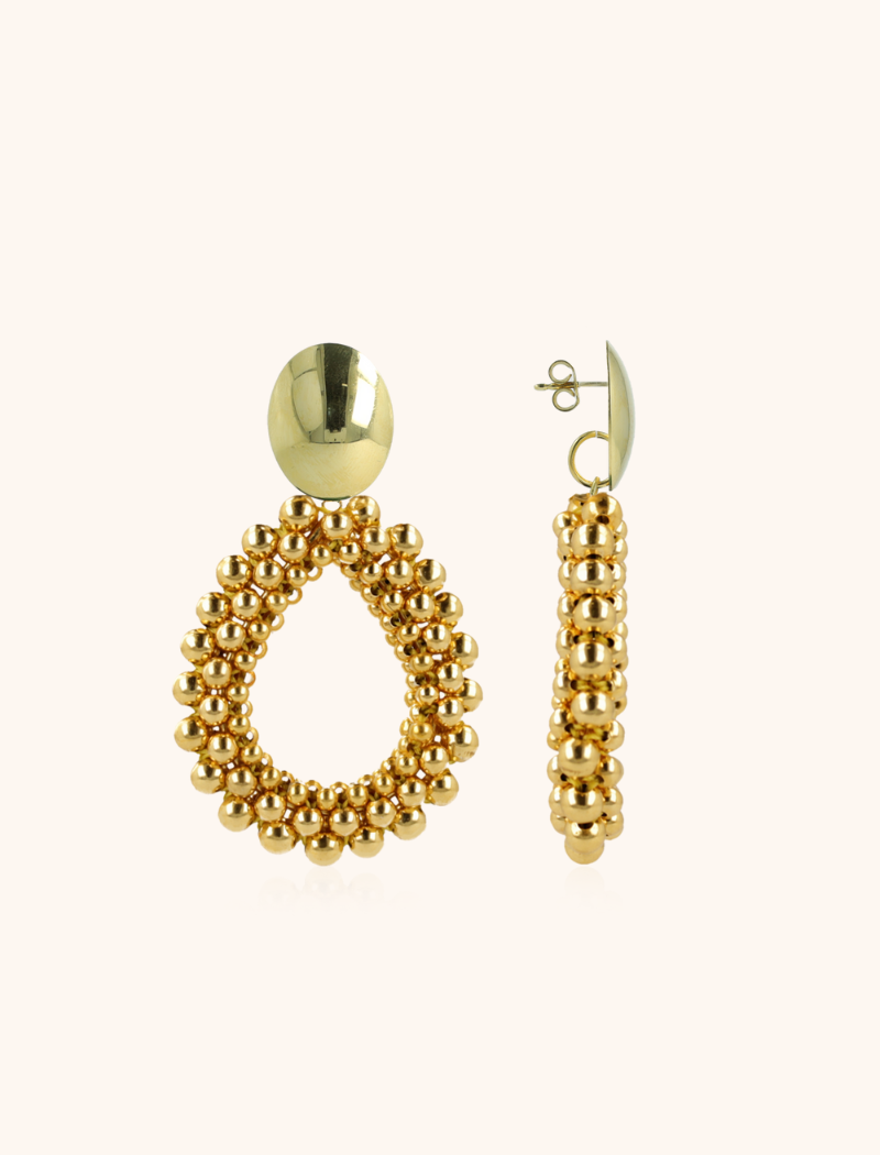Gold colored Earrings Nouk Drop Deluxe L