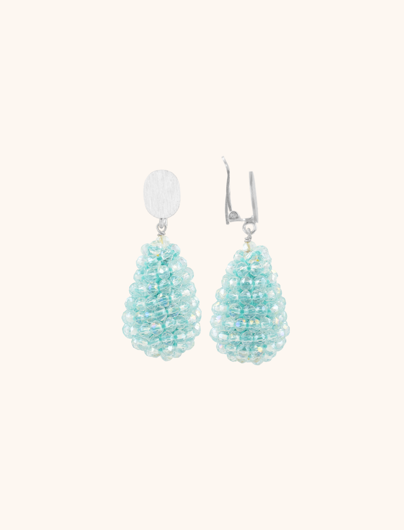 Aquamarin-Ohrringe Amy Cone S Clip