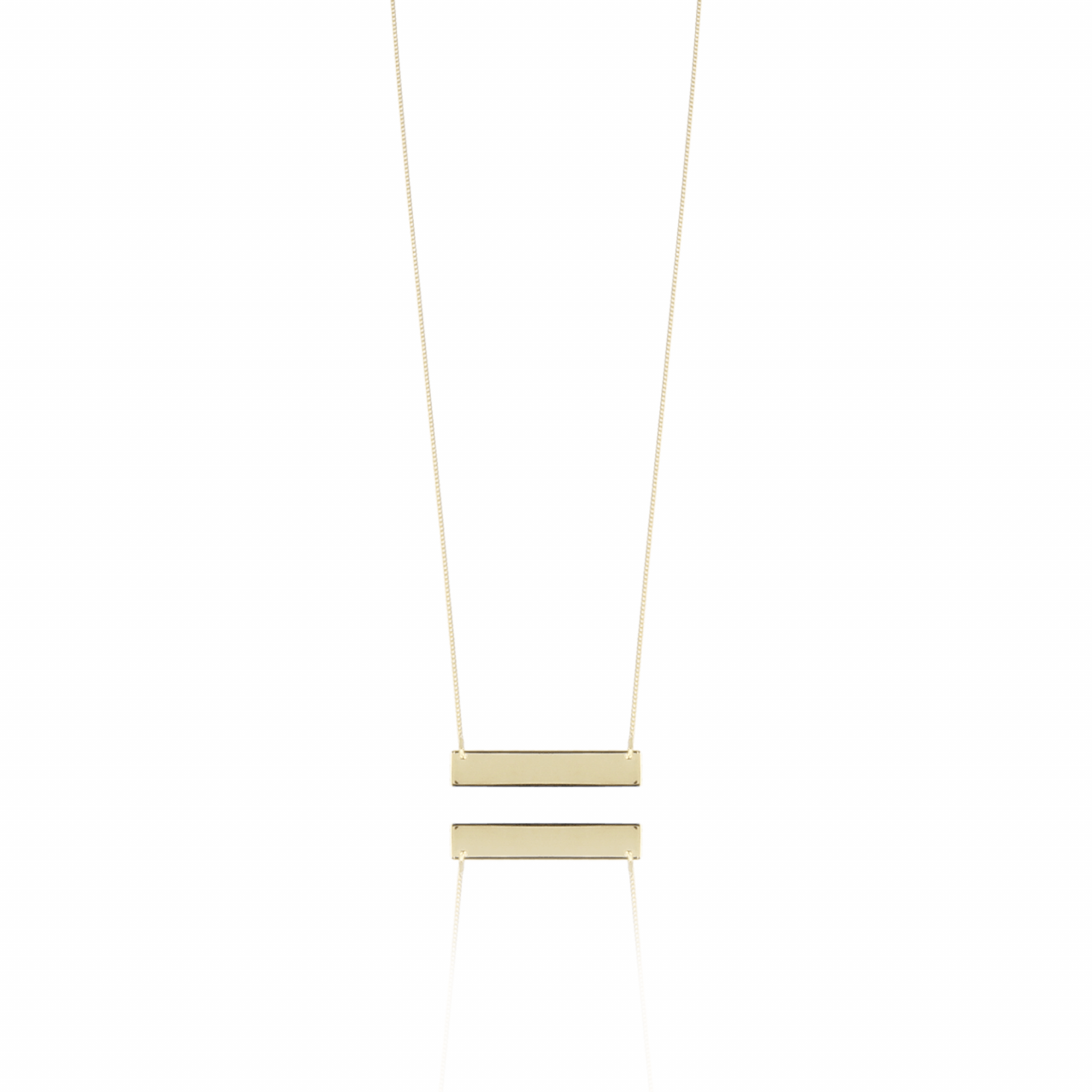 Horizontal Bar L necklace