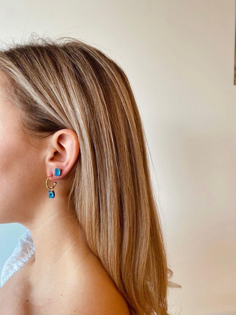 Blaue Strass-Ohrringe Jill Slott-theme.productDescriptionPage.SEO.byTheBrand