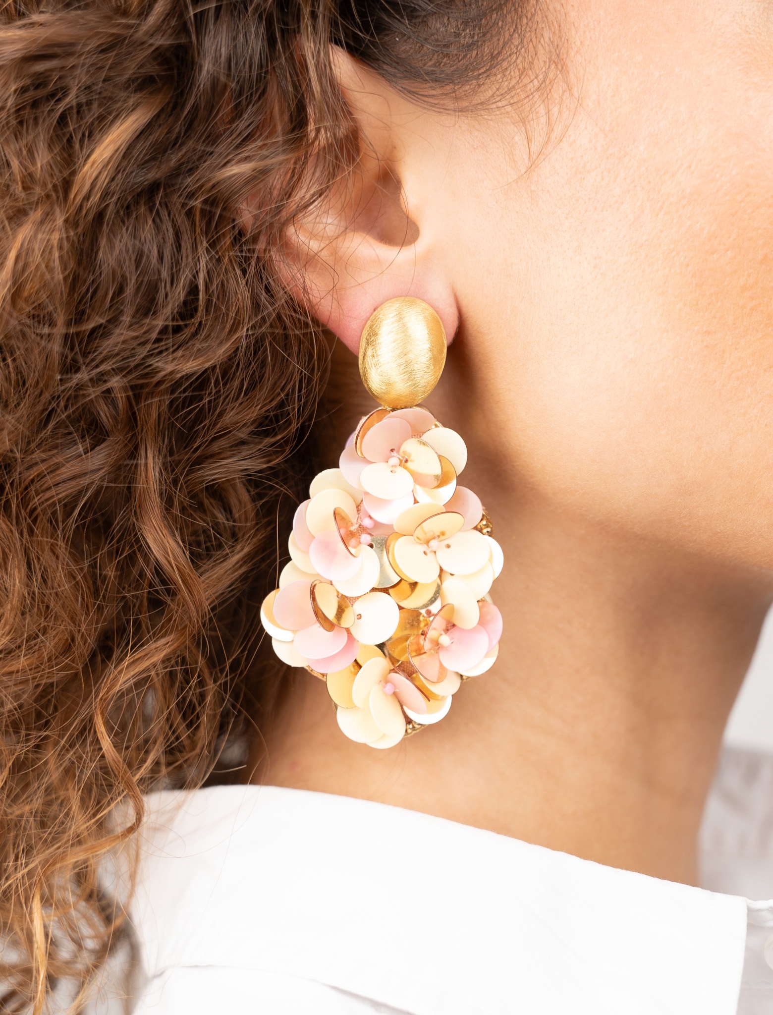 Mix Pink Earrings Laure Sequin Drop Llott-theme.productDescriptionPage.SEO.byTheBrand