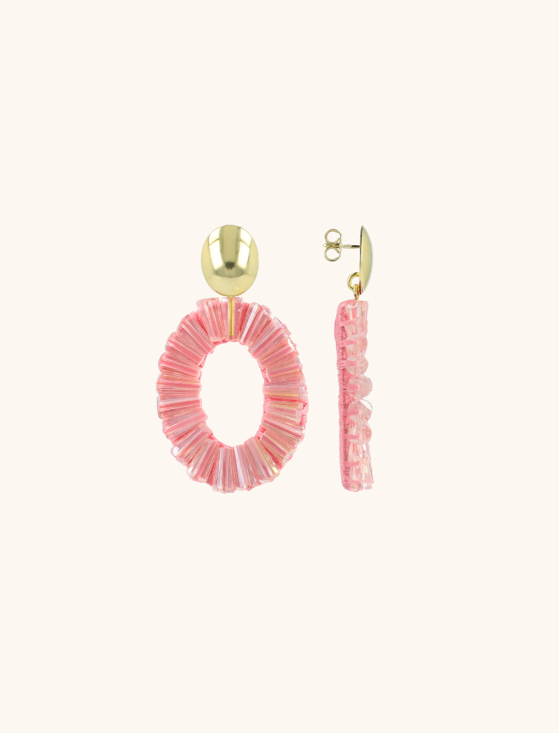 Roze Oorbellen Danee Ovaal Tubelott-theme.productDescriptionPage.SEO.byTheBrand