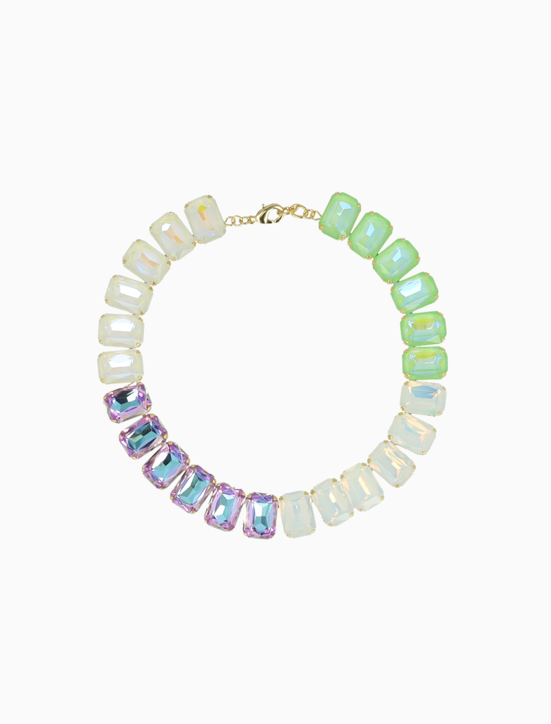 Holo Ketting Eloise Rectangle Stones M