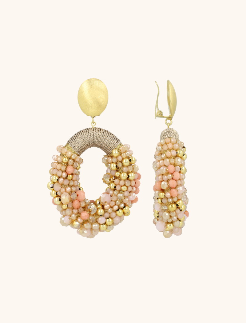 Beige Oorbellen Opheilia Combi Ovaal Llott-theme.productDescriptionPage.SEO.byTheBrand