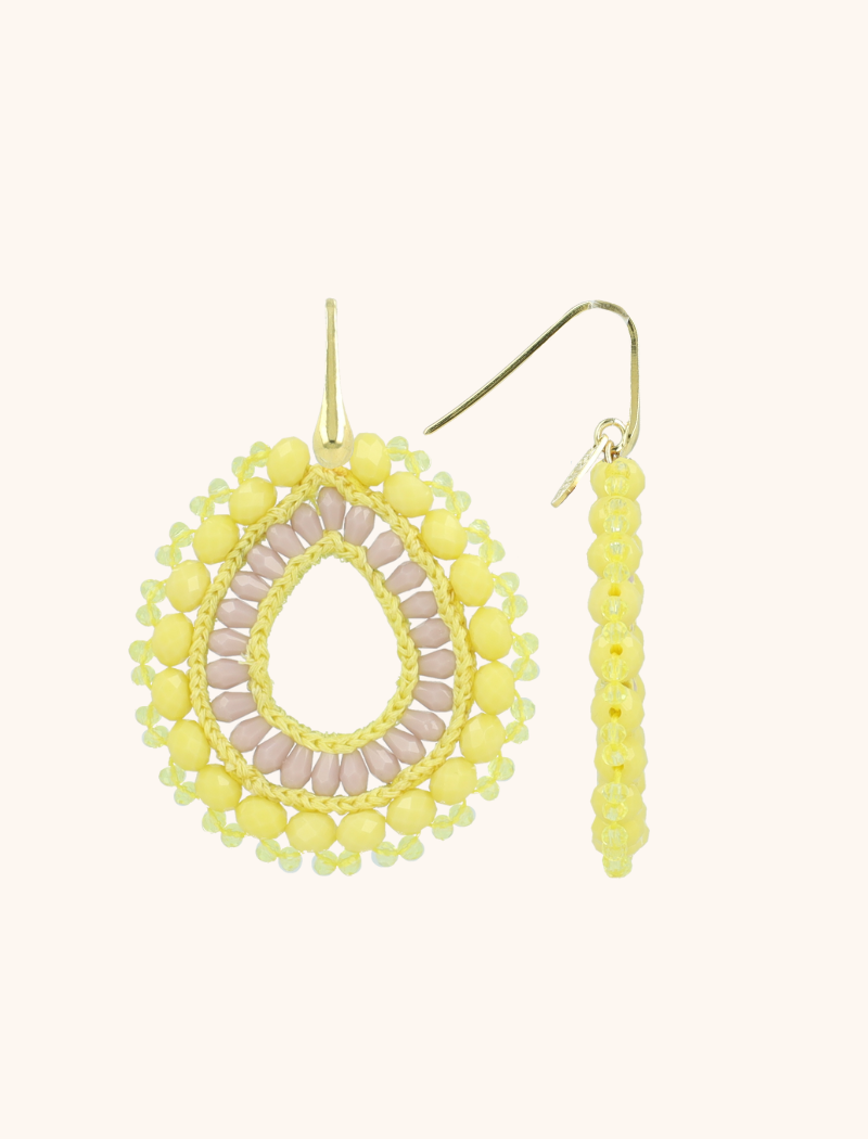 Yellow/Lila Oorbellen Vos Open Drop Llott-theme.productDescriptionPage.SEO.byTheBrand