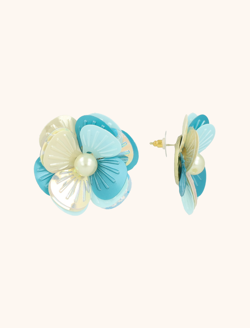 Blauwe  Oorbellen Dianthe Flower Bomblott-theme.productDescriptionPage.SEO.byTheBrand
