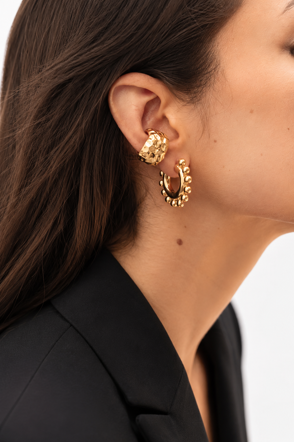 BRASS - Classic Oorbellen Creool Bal