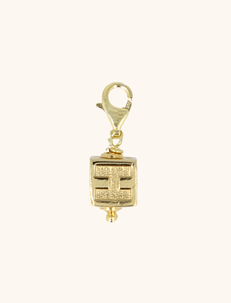 Initial cube pendant