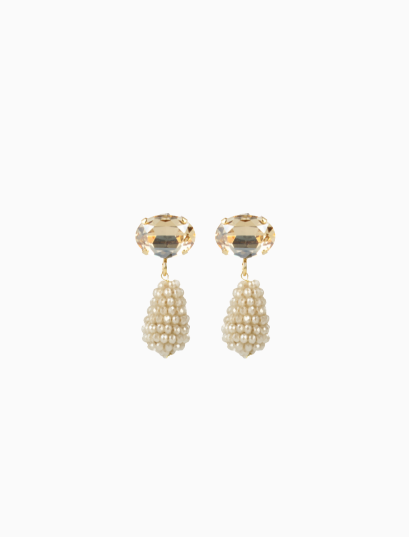 Nude Oorbellen Cone XS Strass