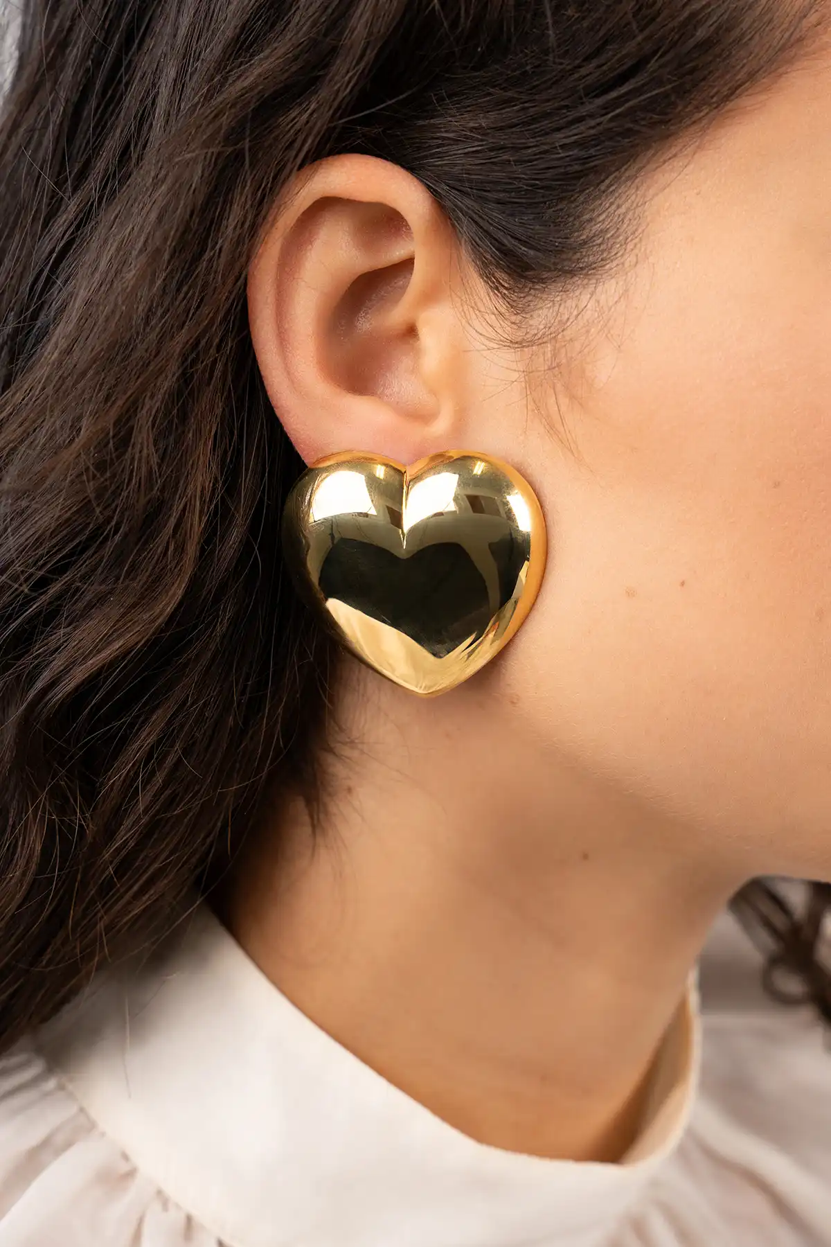 Classic Earrings Stud Heart XL