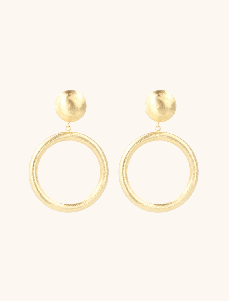  Ohrringe Classic Hoop Brushed