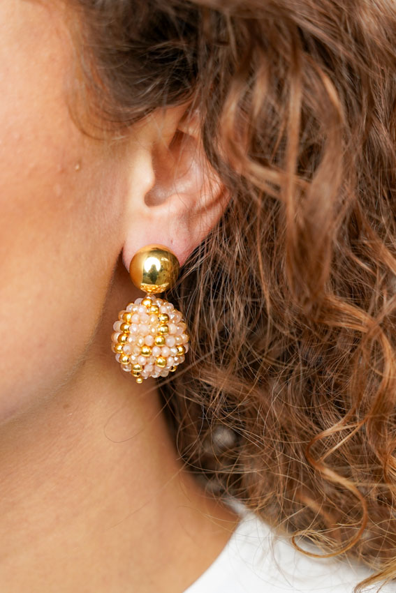 Beige Tangerine Earrings Lexi Globe Llott-theme.productDescriptionPage.SEO.byTheBrand