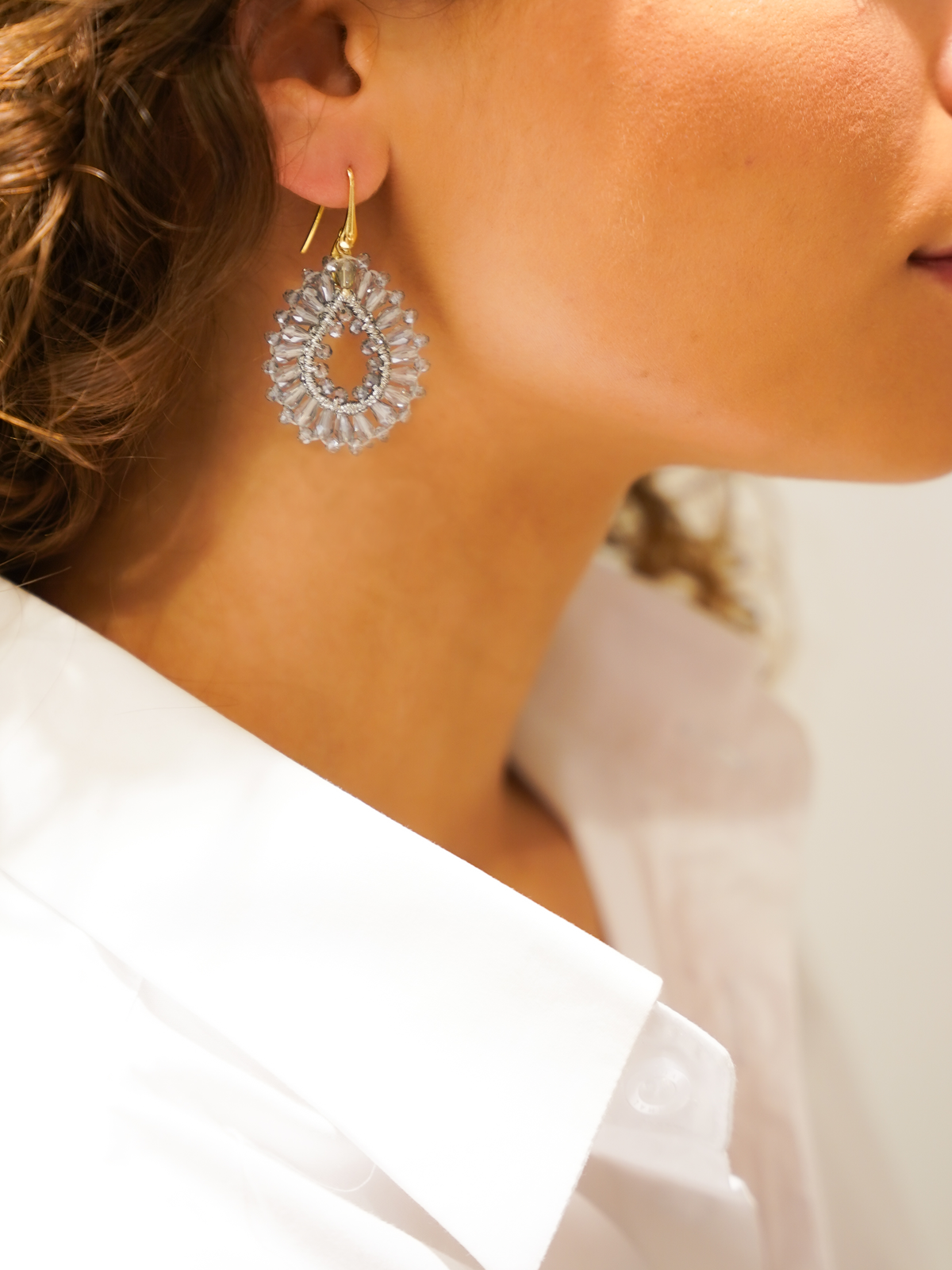 Ijs Blauwe Oorbellen Silk Drop S