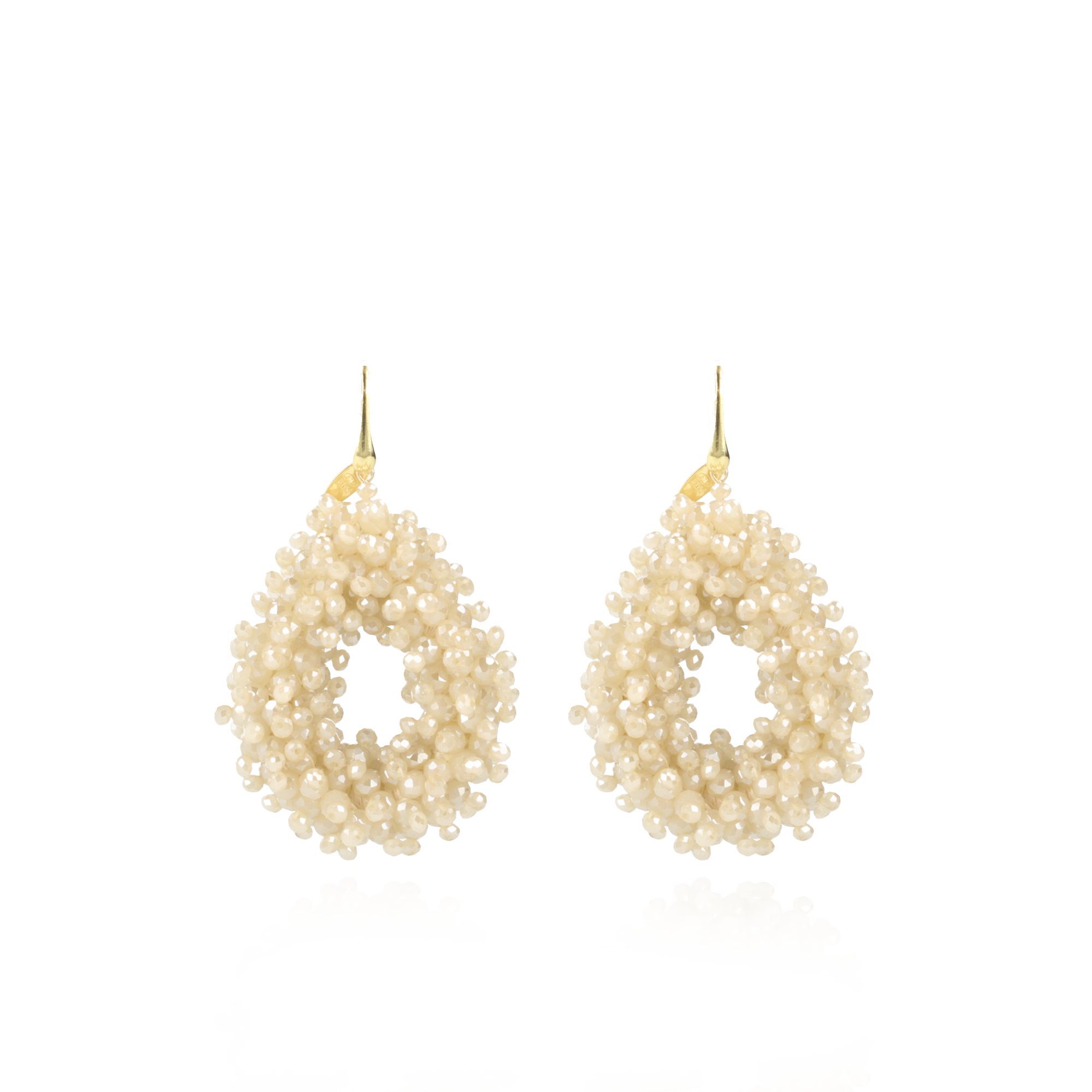 Beige Oorbellen Louise Double Stones Drop L lott-theme.productDescriptionPage.SEO.byTheBrand