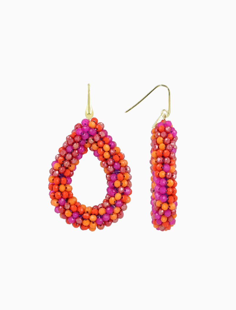 Fuchsia Oorbellen Berry Drop L 