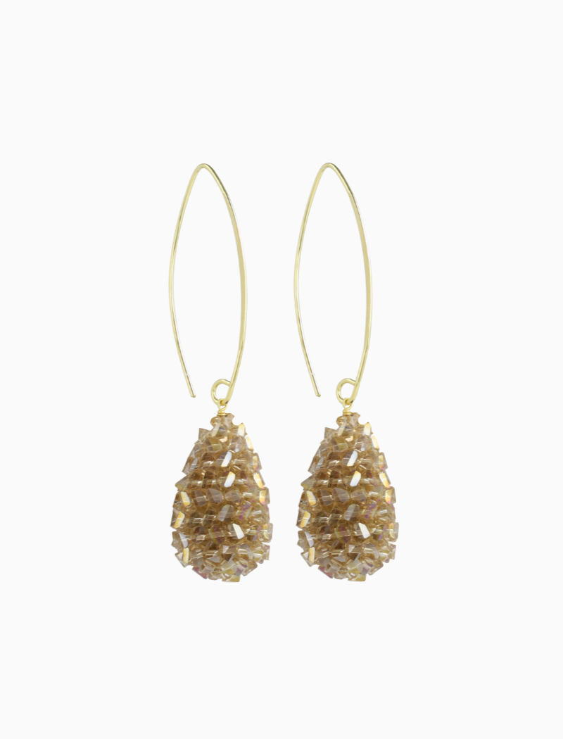 Champagne Earrings Cone S Raw