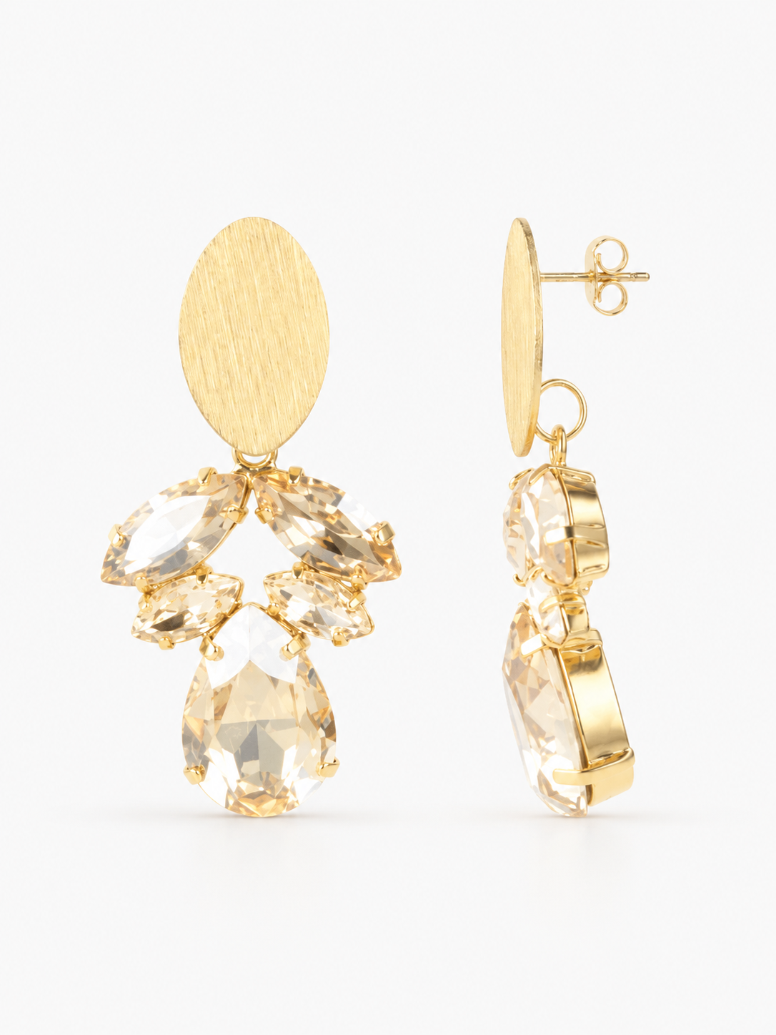 Brass - Gold PE Flower Drop M Multi Honey