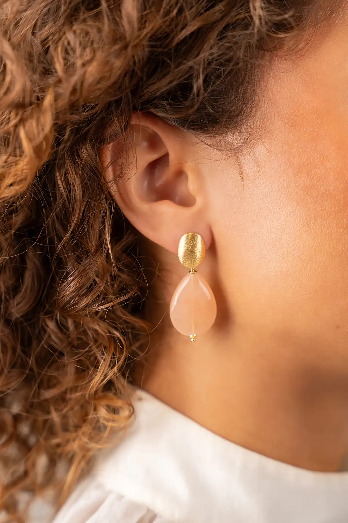 Peach Earrings Nore Drop Mlott-theme.productDescriptionPage.SEO.byTheBrand