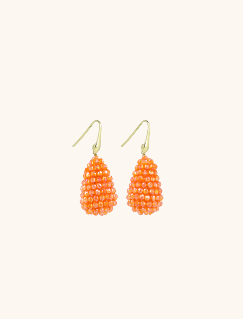 Oranje Oorbellen Amy Cone XS lion