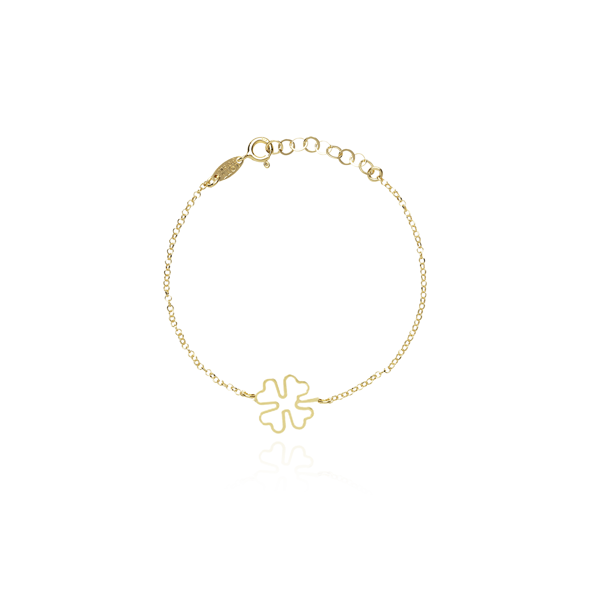 Symbol clover open bracelet 