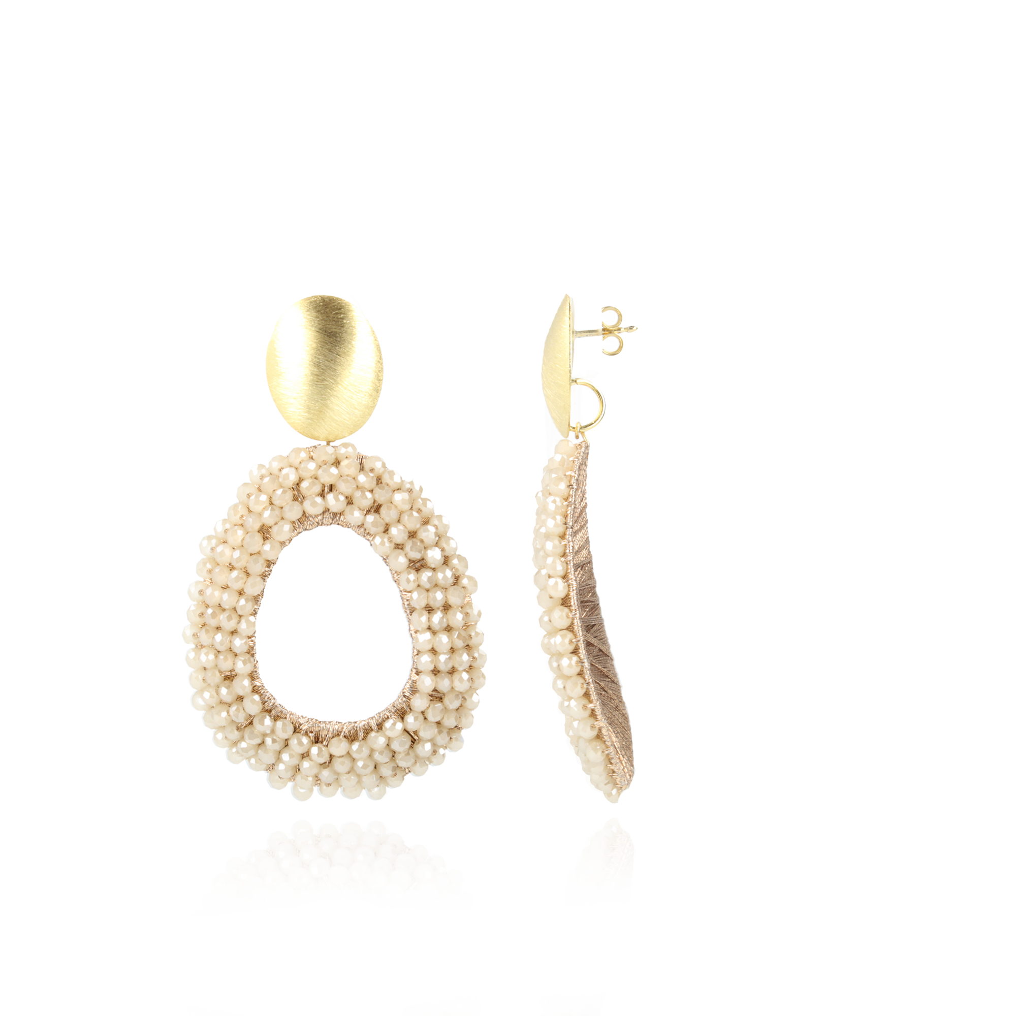 Beige Oorbellen Fee 