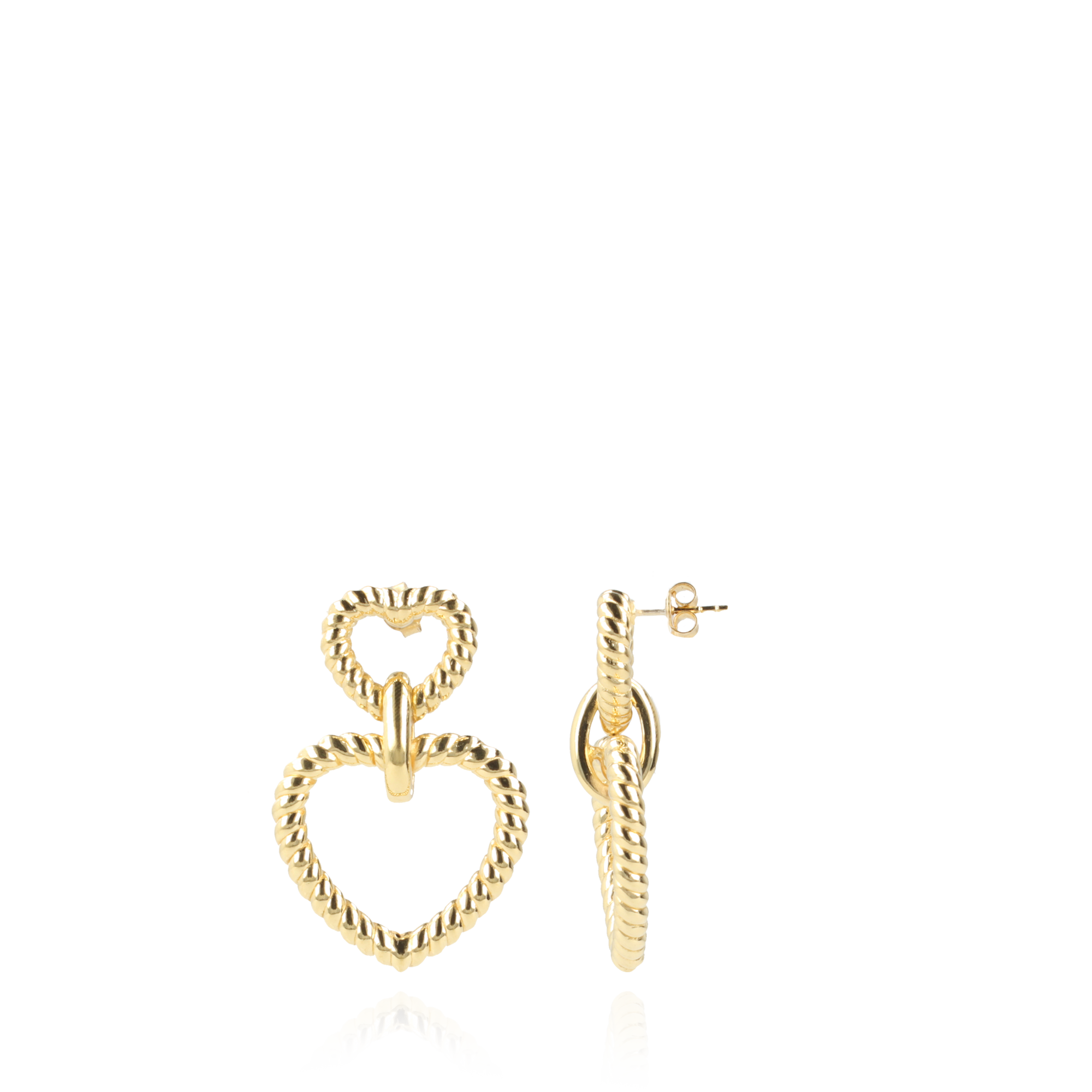 Classic Oorbellen Hart Twist Pendant M