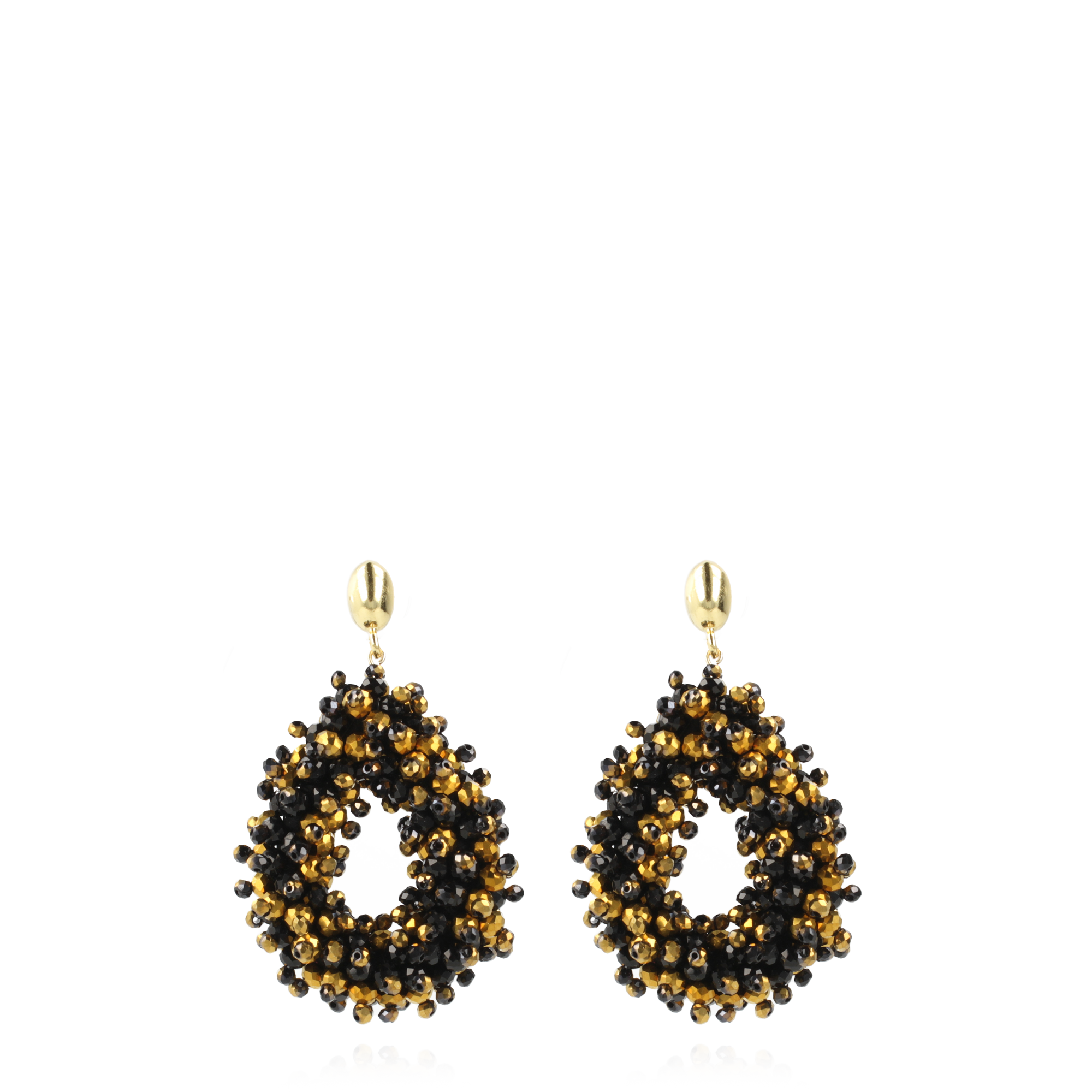 Goudkleurige Oorbellen Louise Double Stones Tonal Drop Llott-theme.productDescriptionPage.SEO.byTheBrand