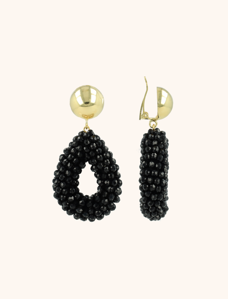 Black Earrings Drop S