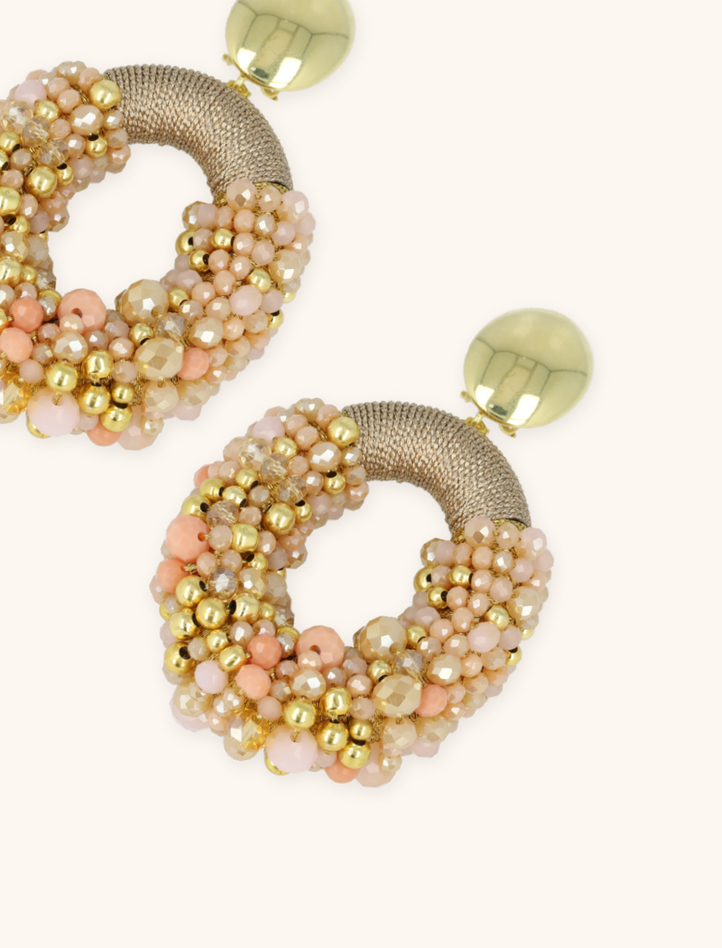 Beige Oorbellen Opheilia Combi Ovaal Llott-theme.productDescriptionPage.SEO.byTheBrand