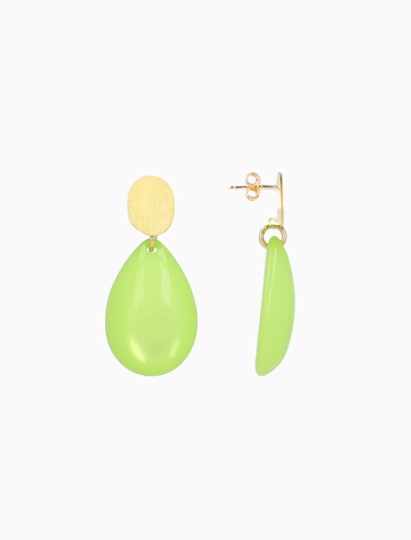 Lime drop earrings Bliss S