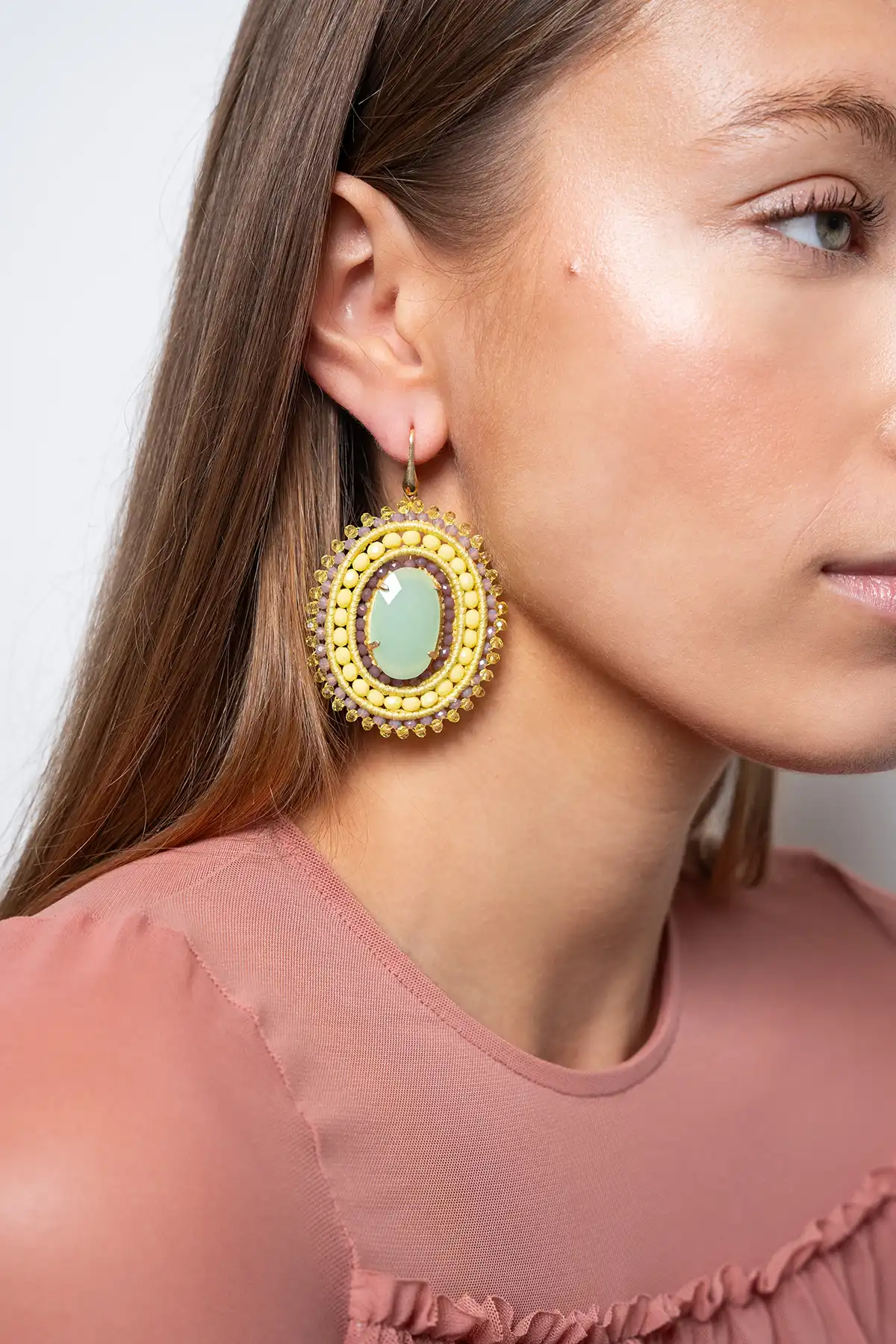 Lemon Mix Oorbellen Jamie Filled Oval 3 Rings With Stonelott-theme.productDescriptionPage.SEO.byTheBrand